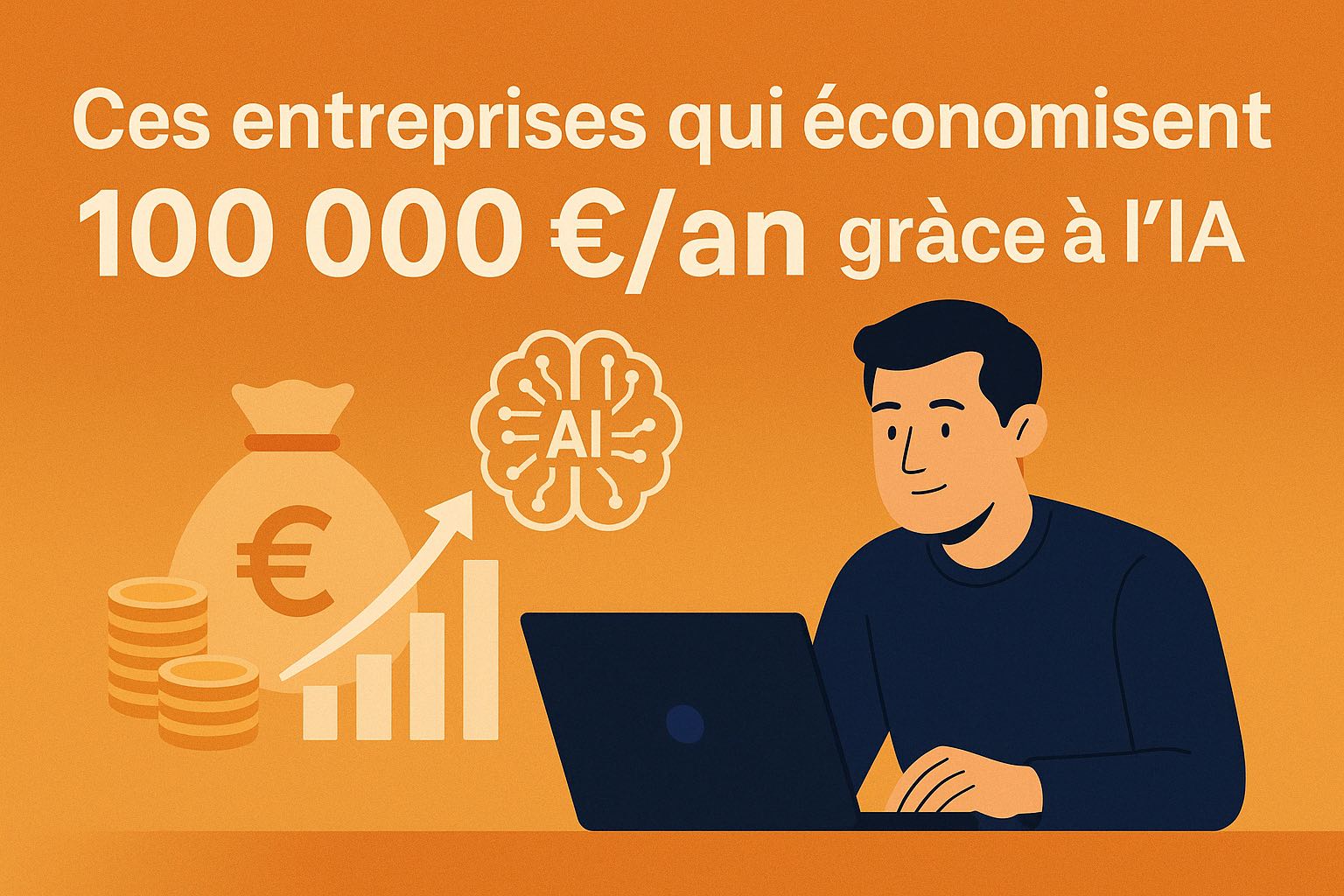 Ces entreprises qui économisent 100 000 €/an grâce à l’IA (et comment elles font)